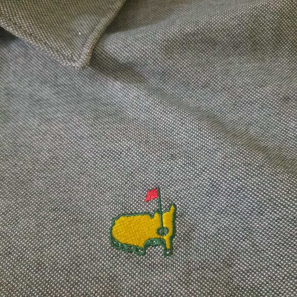 Masters Classics 3 Button Placket Mens Green Polo Golf Shirt Size Small - Picture 4 of 7